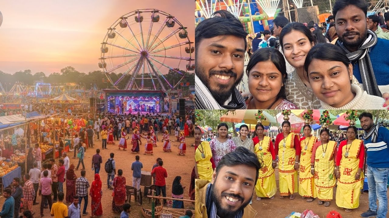 বোলপুরে পৌষ মেলা শুরু হয়ে গেছে... আমরা এক দিনের ছুটিতে চলে গেলাম মেলা দেখতে