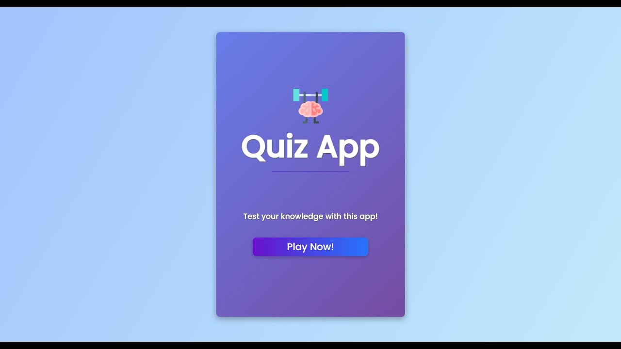 Build a Quiz App | Step-by-Step Tutorial for Beginners | JavaScript ...