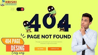 Creating an Animated 404 Page using HTML & CSS in Hindi | Responsive Web Design | Custom 404 Page
