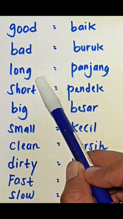 Kosakata Kata Sifat Adjectives Bahasa Inggris yang sering digunakan 1 #bahasainggris #vocabulary