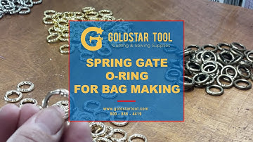Product Showcase - Spring Gate O-Ring For Bag Making - Goldstartool.com - 800-868-4419