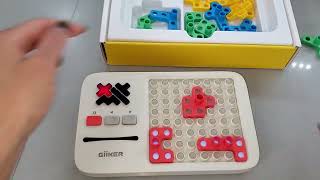 Amazing for screen free timeGiiKER Super Blocks STEM Toys – Pattern Matching Puzzle Game with 1000+