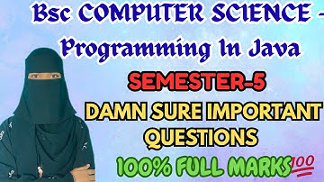 Degree 5th semester Bsc COMPUTER SCIENCE Damn sure important questions✅💯| 100% FULL MARKS | O.U |