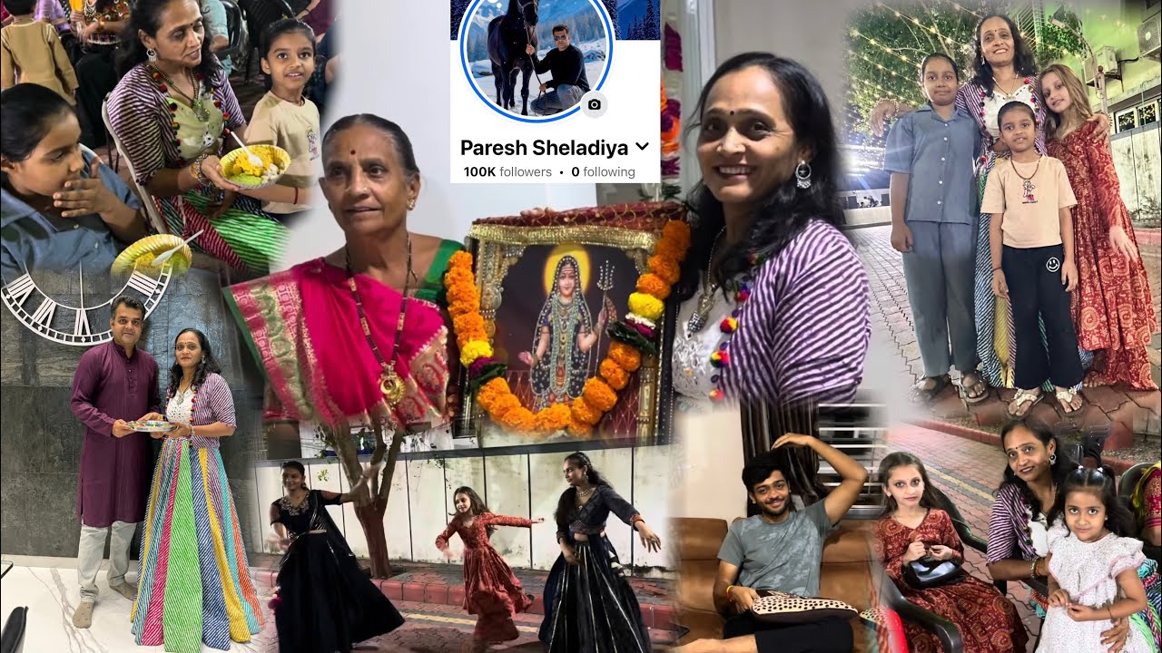 ગરબા રમવા છોકરીયું ને બોલાવી ને આશા ને ફેસબુક માં ૧,૦૦,૦૦૦ ફોલોવસઁ પુરા થયા તેની ગીફ્ટ આપવાની છે..!!