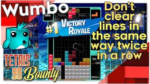 Tetris 99 Bounty - "Can