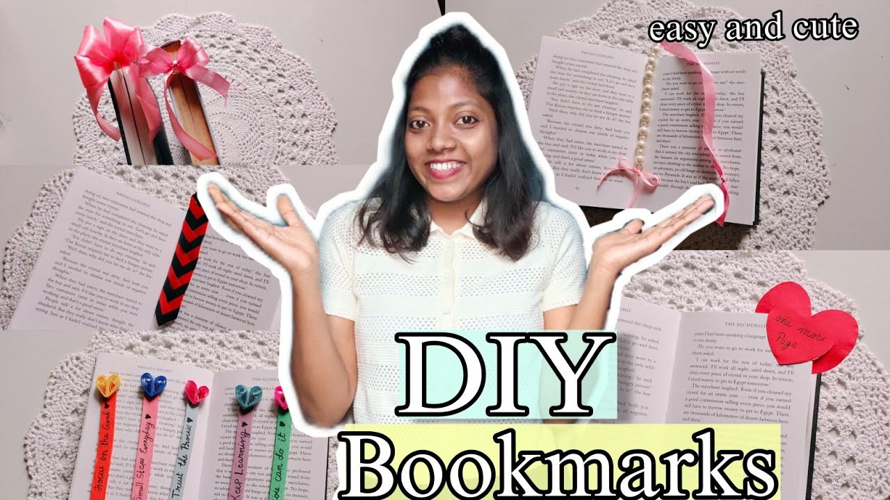 DIY 5 Different types of Bookmark || 5 Different material bookmark