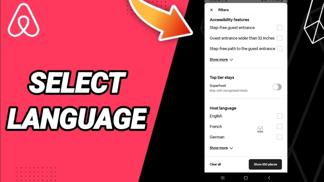 How To Select Language On Airbnb App YouTube
