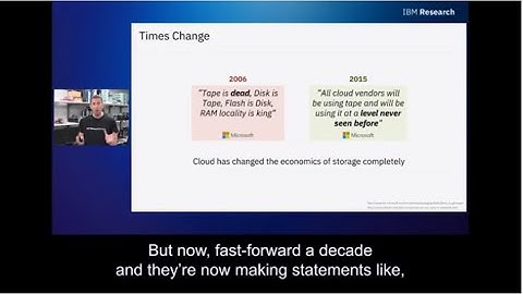 Why tape storage is gaining worldwide attention?（FUJIFILM and IBM Research presentation-Part1）