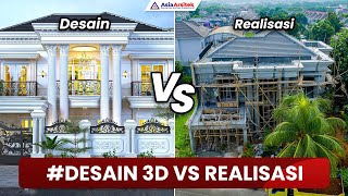 Bangun Rumah Klasik Mewah 2 Lantai Dengan Kolam Renang
