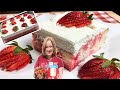 The Easiest STRAWBERRY SHORTCAKE POKE CAKE | Recipe Using Box Cake Mix