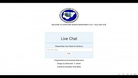 Live Chat System using PHP DEMO