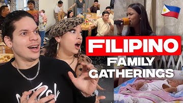 Family Gatherings in the Philippines are actual MUSICALS! 🤯🎤 Latinos react to Pinoy Families Singing