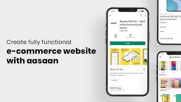 Create fully functional e-commerce website with aasaan