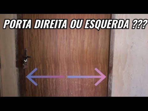 Vídeo: Porta esquerda e direita: como determinar a abertura da porta