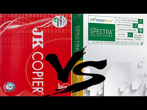 JK COPIER VS TRIDENT COPIER PAPER||BEST A4 PAPER FOR PRINTING||HOW TO CALCULATE PAPER WEIGHT/GSM