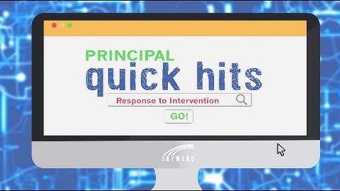 Quick Hits for Principals: Response to Intervention