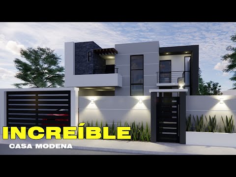 INCREÍBLE CASA MODERNA I 4 Habitaciones, sala doble altura I #diseño #construccion #casaModerna