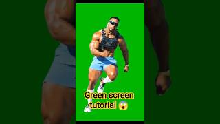 Turn Green screen inti real location in one tap Mobile 💫#shorts #greenscreen #inshot #cromakey