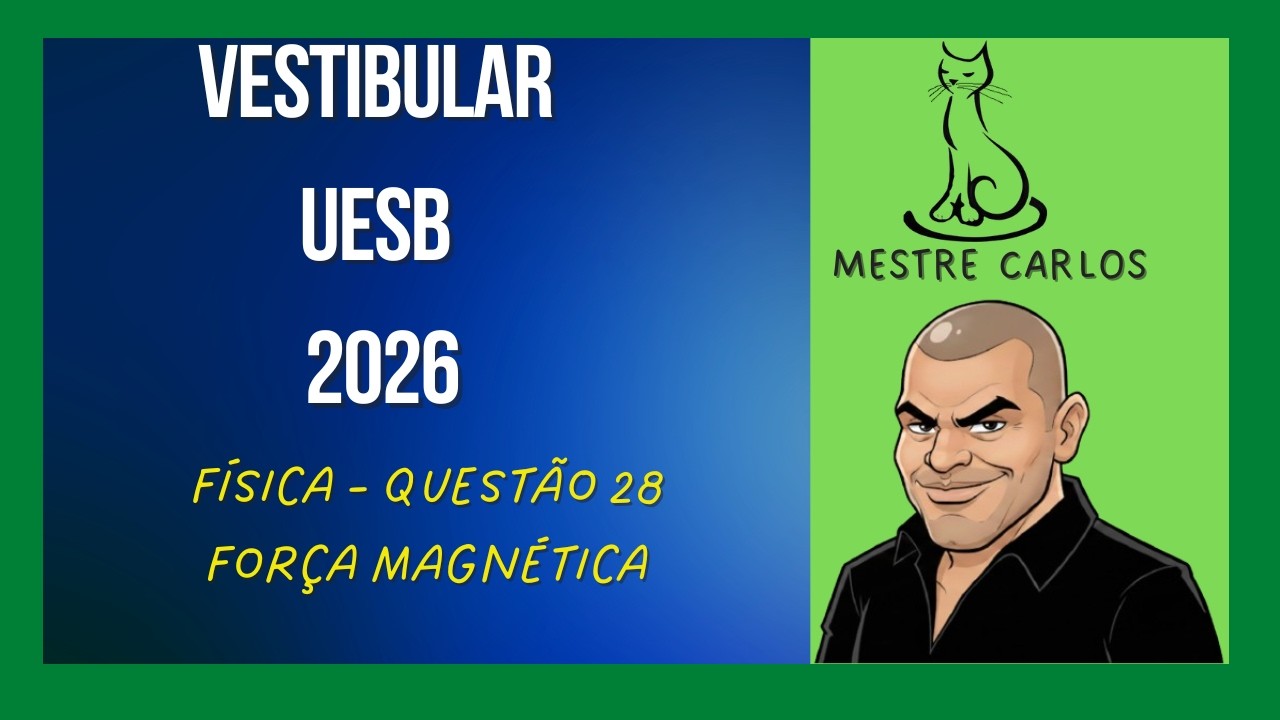 Vestibular UESB 2026 - Física Questão 28| Força Magnética
