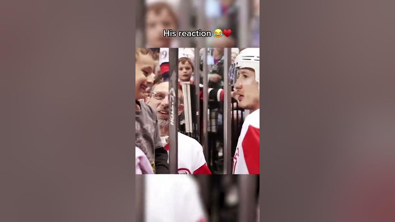 This young fan's reaction after Jordin Tootoo gave him a gift 😂🙌