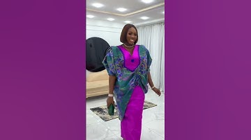 New Mikado and damask bubu gown style #fashion #styles #bubu