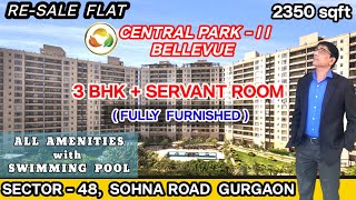 RESALE 3BHK+SERVENT ROOM// No. 1 SOCIETY in GURGAON CENTRAL PARK-2// SOHNA ROAD SECTOR - 48 GURGAON