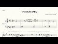 Videopartitura Perfidia para piano melodia y acordes