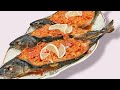 Язык можно проглотить, как ВКУСНО и СОЧНО!Божественная скумбрия, фаршированная овощами в ДУХОВКЕ!