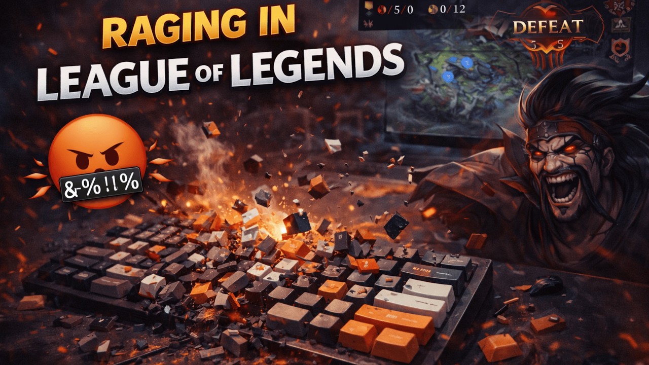 This League of Legends game made me rage so hard | asmr keyboard cam