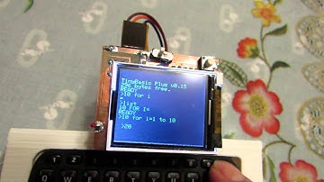 TinyBasic on ATMega328P with SPI color LCD