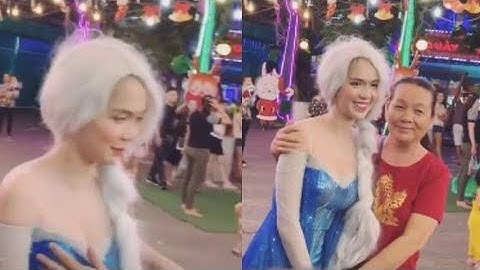 Hoá Elsa gây chú ý giữa phố, Ngọc Trinh bất ngờ bị khán giả nữ chạm tay vào vòng một!