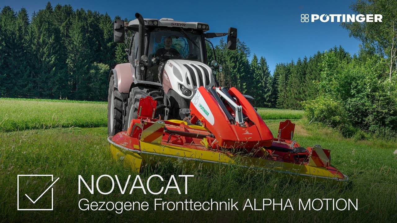 PÖTTINGER -  NOVACAT Mähwerke – Gezogene Fronttechnik ALPHA MOTION