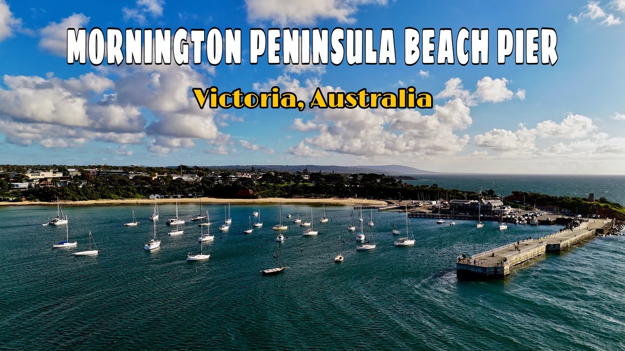 Walking & Flying over  Mornington Peninsula Beach Pier | Dji Mini 4 pro | Melbourne | Australia - 56