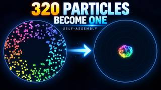 320 Particles Organize Themselves | Colloidal Self-Assembly Simulation