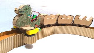 Dragon Train Jhula | How To Make Carnival Dragon Train Ride From Cardboard