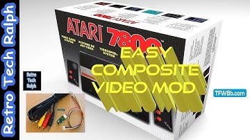 Atari 7800 Composite Video Modification.