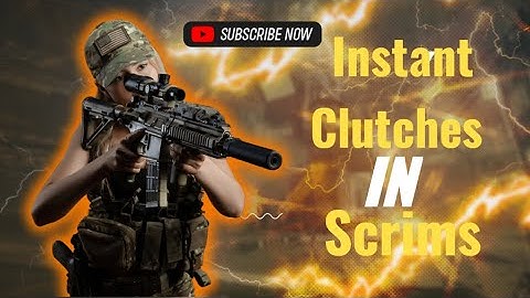 Crazy Instant Clutch Highlights 😱 | Scrims Gameplay Montage