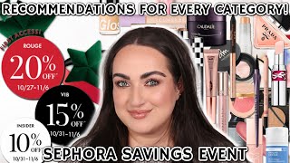 SEPHORA VIB SALE RECOMMENDATIONS FALL 2023! | Faves by Category!