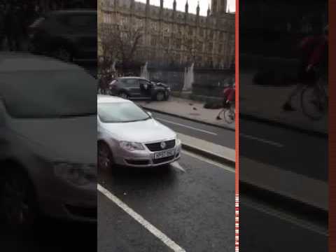 Attacker's car crashed into UK Parliament fence