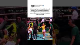 Shakira Kept Dancing As Security Tried To Pull Her Off The World Cup Stage #shakira