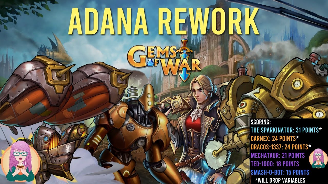 Gems of War - Adana Rework, Kingdom Pass, WE Scoring and More