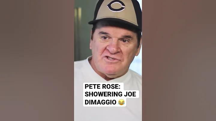 Pete Rose: Showering Joe DiMaggio