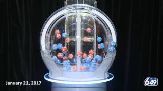 Lotto 6/49 Draw, - January 21, 2017