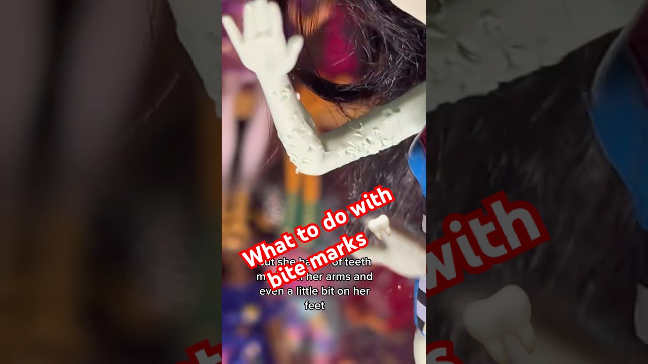 Fixing teeth marks on dolls