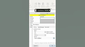 How to Use Excel Data Validation to Improve Your Spreadsheet #excel #datavalidation