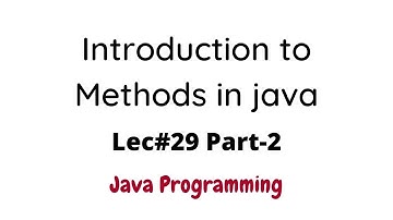 Introduction to Methods with Parameters in Java with Solved Examples in Urdu Hindi