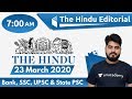 7:00 AM - The Hindu Editorial Analysis by Vishal Sir | 23 March 2020 | The Hindu Analysis