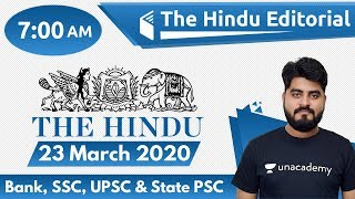 7:00 AM - The Hindu Editorial Analysis by Vishal Sir | 23 March 2020 | The Hindu Analysis