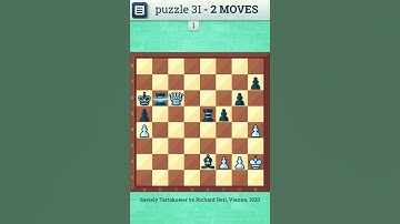 CHESS PUZZLE - 31 | Checkmate in two moves | Chess, Chess Strategy, Chess Game, Chess Puzzles