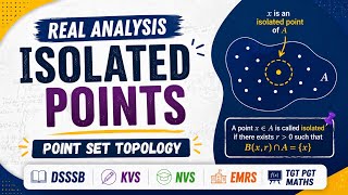 CLASS-11 Isolated Points | Real Analysis | DSSSB/KVS/NVS/EMRS | TGT/PGT MATHS | By Kanika Negi